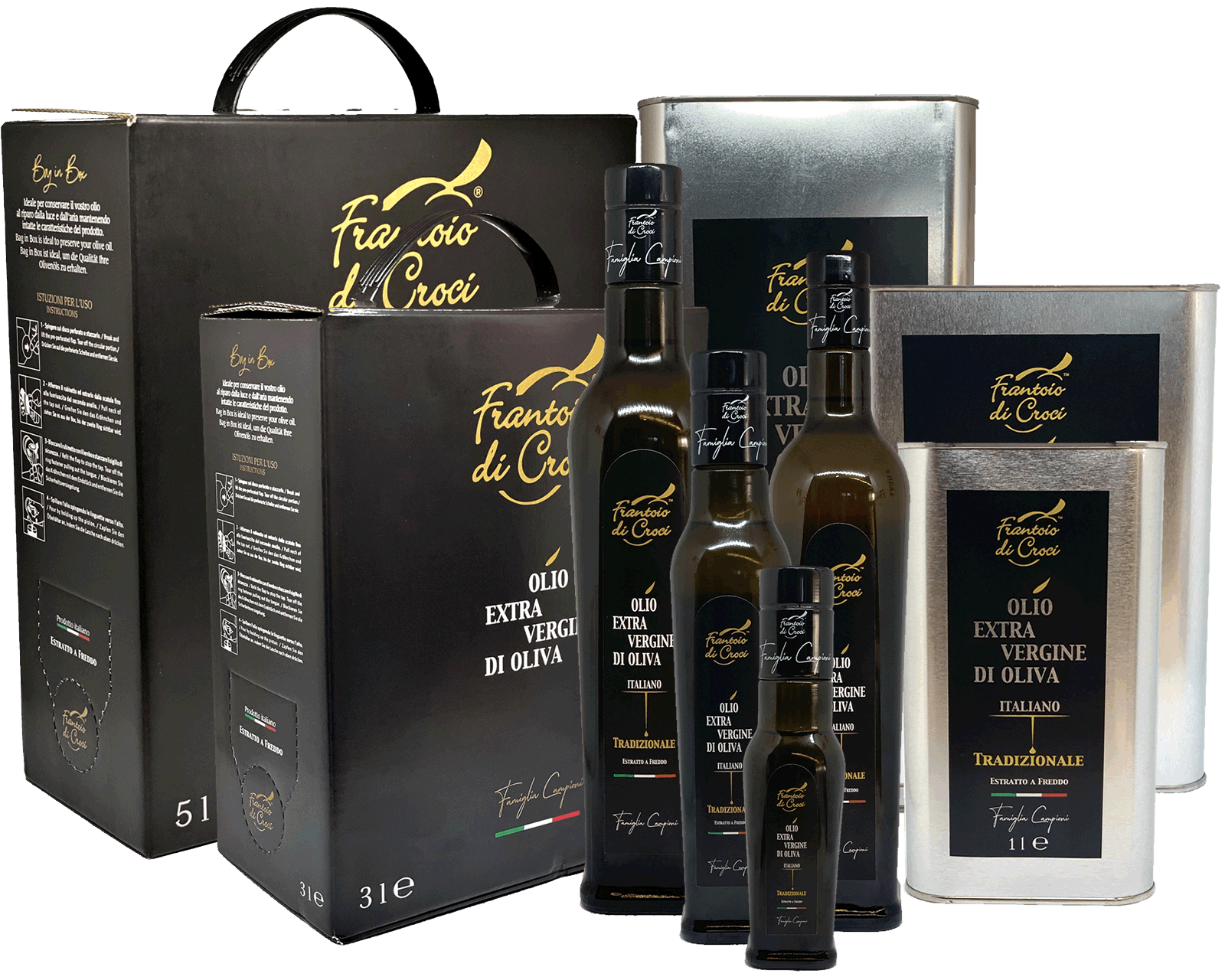 Olio Extra Vergine d'oliva fatto in Toscana