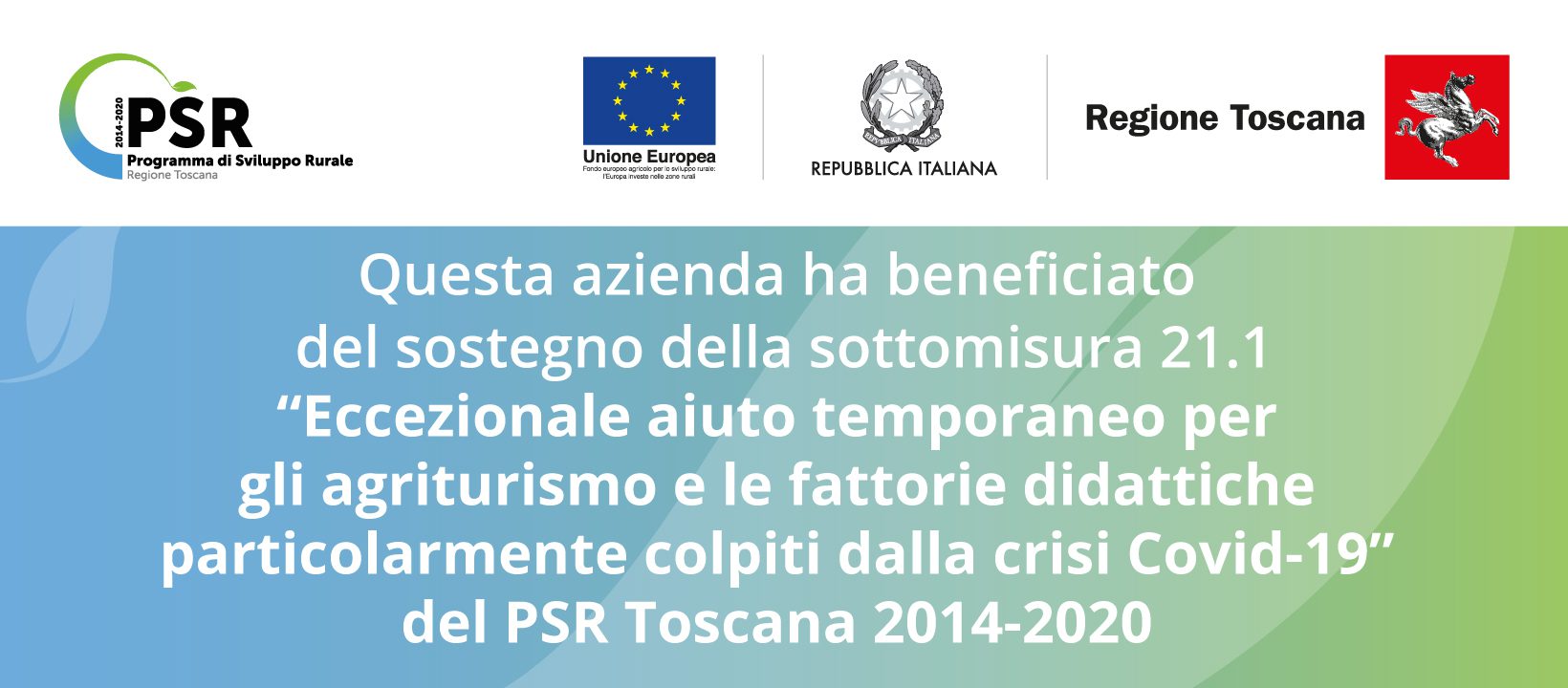 PSR - Azienda beneficiaria misura 21.1